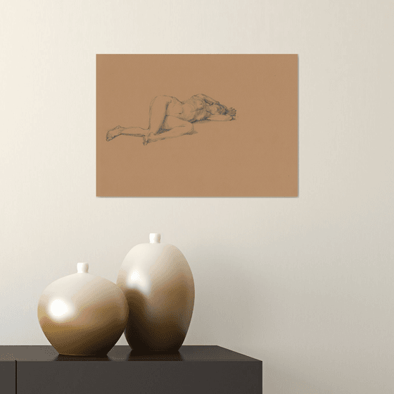 Sexy naked girl. Romantic nude.