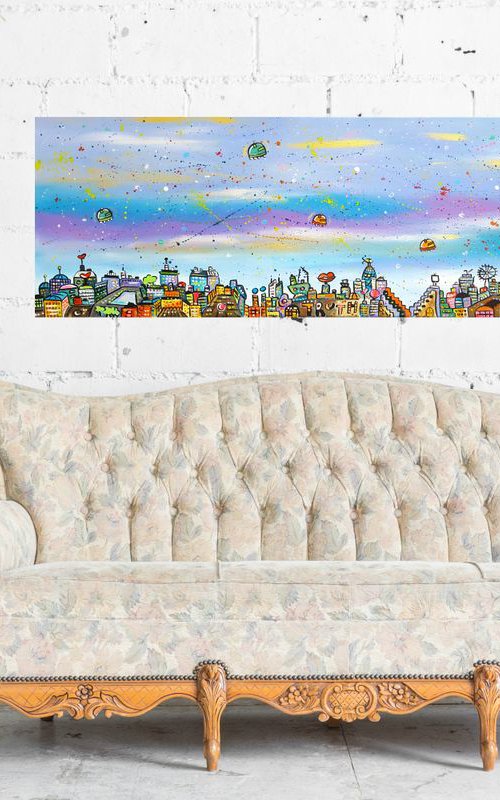 Playful Unique City by Maria Luisa  Azzini
