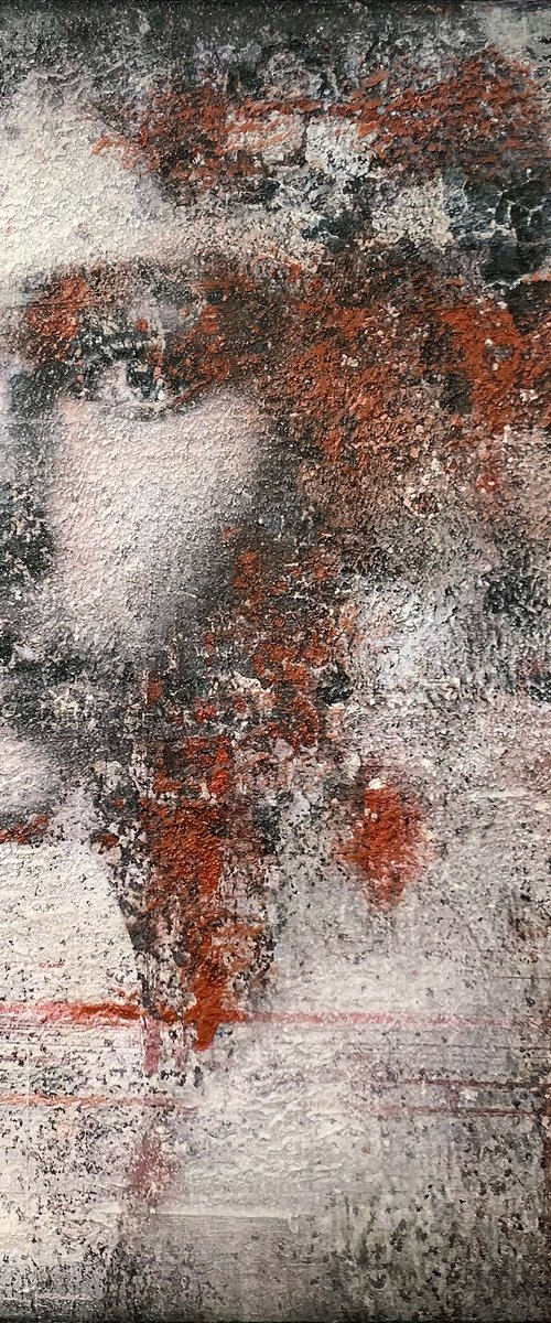Orange Flake by Karin Vermeer
