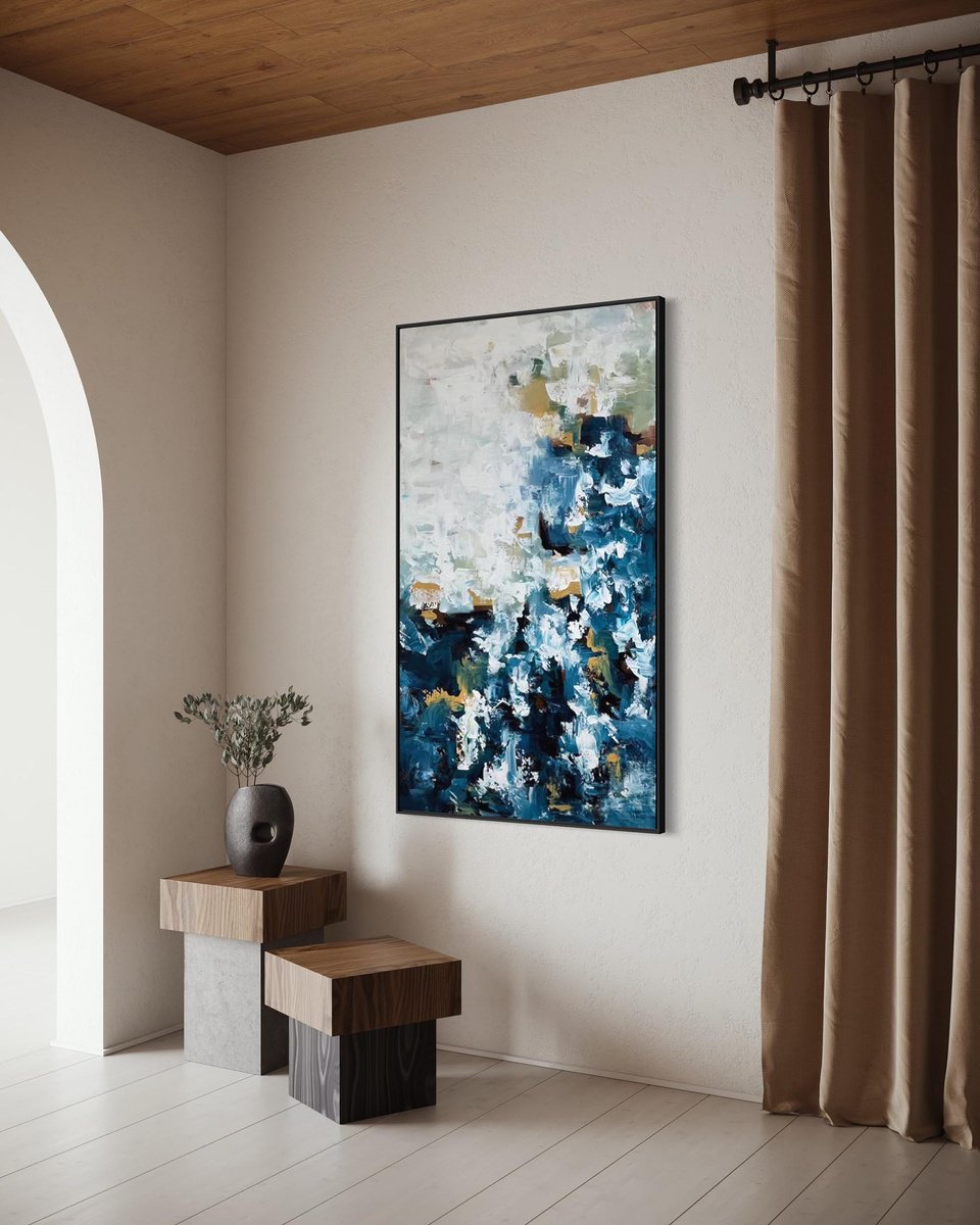  The Sound Of The River By Omar Obaid, 35 X 59, Artwork For Sale On Artfinder