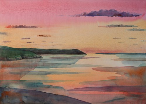 Pink Sunset by Michael Woodman