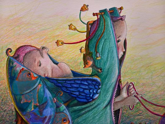 THE CRADLE OF DREAMS - ( 25 x 31 cm )