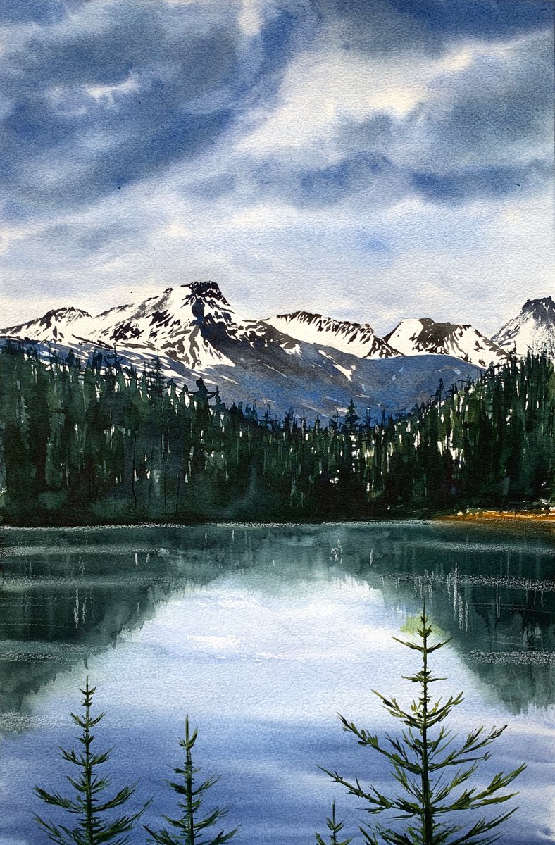 Mountain lake by Anna Zadorozhnaya