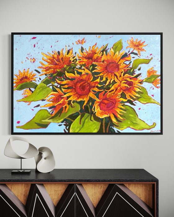 Dance of sunflowers