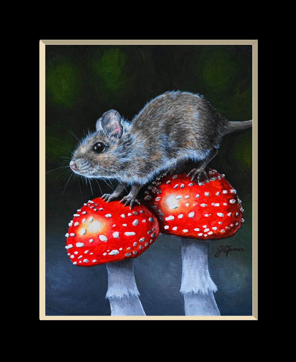 Fly Agaric with Mouse by Jayne Farrer