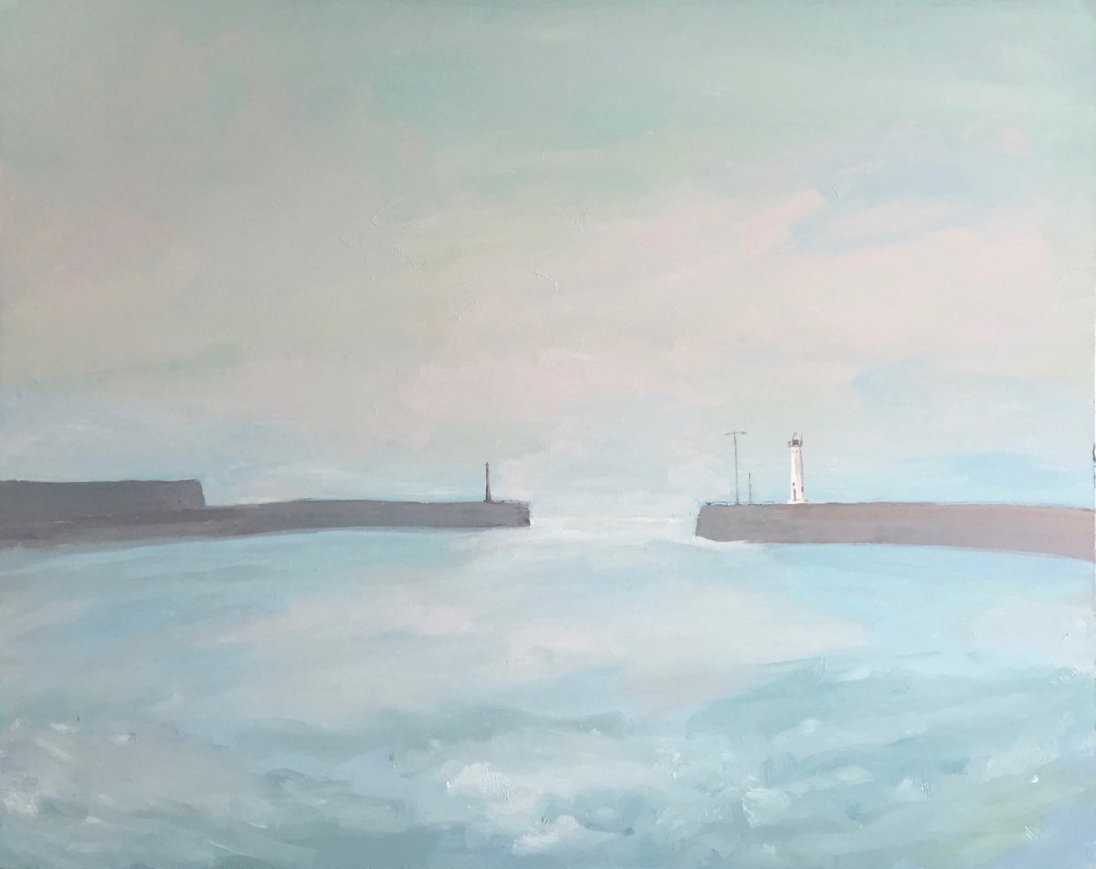 Impressionistic Landscape Oil Painting By Stephen Howard Harrison, 31 X 25", 