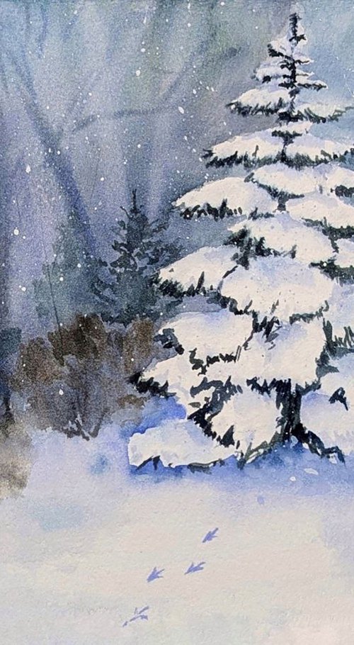 Winter Silence by Maryna Boiko