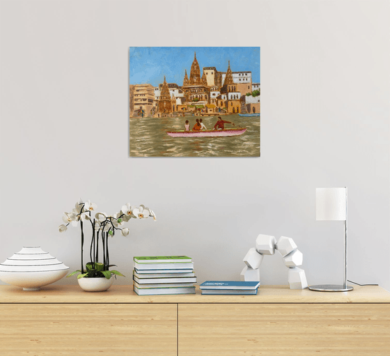 Benaras - Temples at Manikarnika Ghat