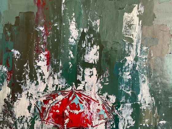 Red umbrella