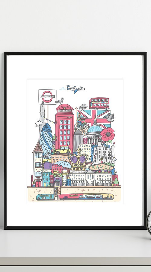 Mini London I (unframed) by Lauren Nickless