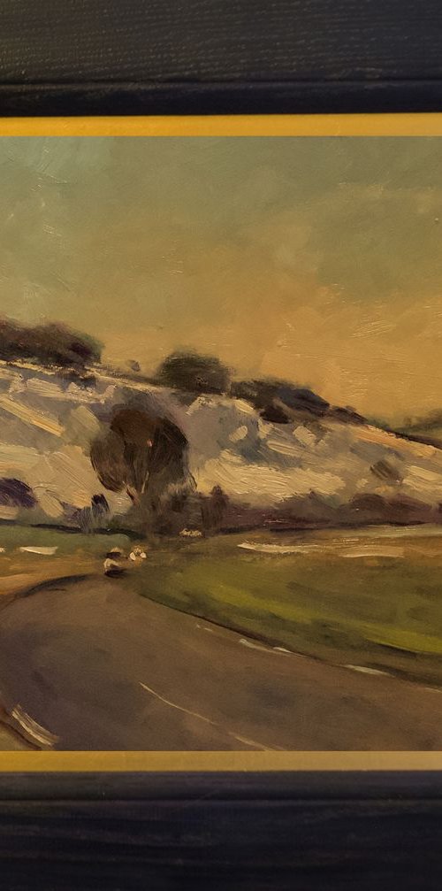 The Downs with a Dusting of Snow by Andre Pallat