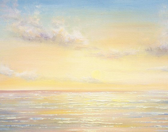 Light over the ocean