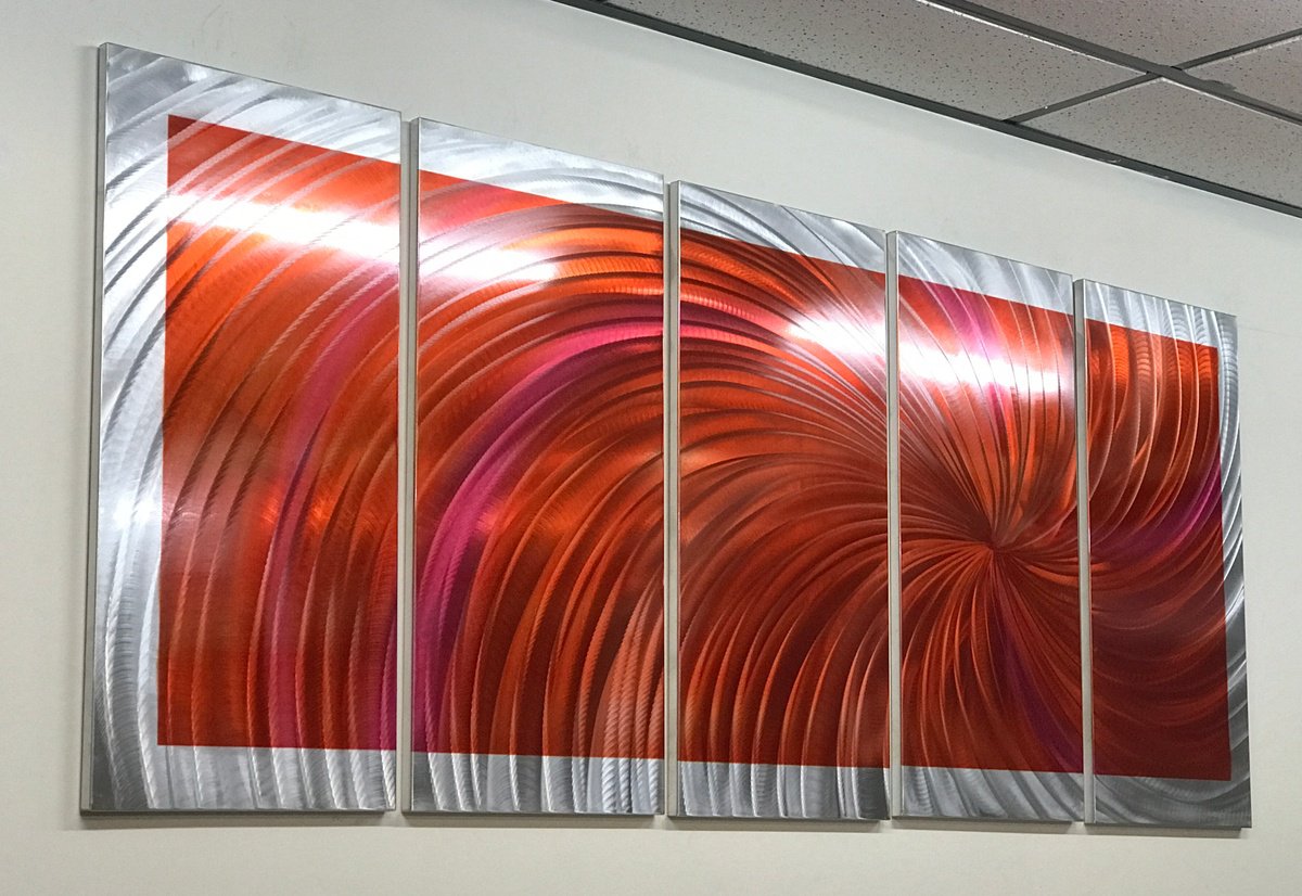 Abstract Painting By Dong Su, 64 X 25, Radiation Vortex, Original Artwork