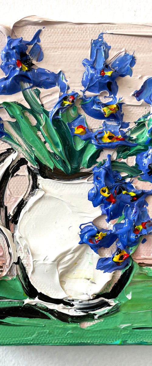 Irises at the Met by Lisa Elley