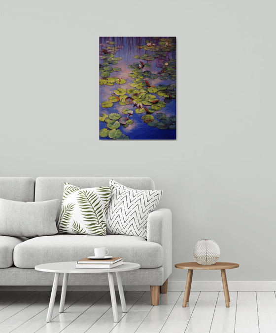 "Lilies on the Pond"