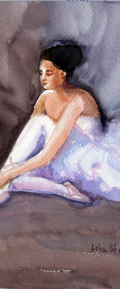 The Resting ballerina by Asha Shenoy