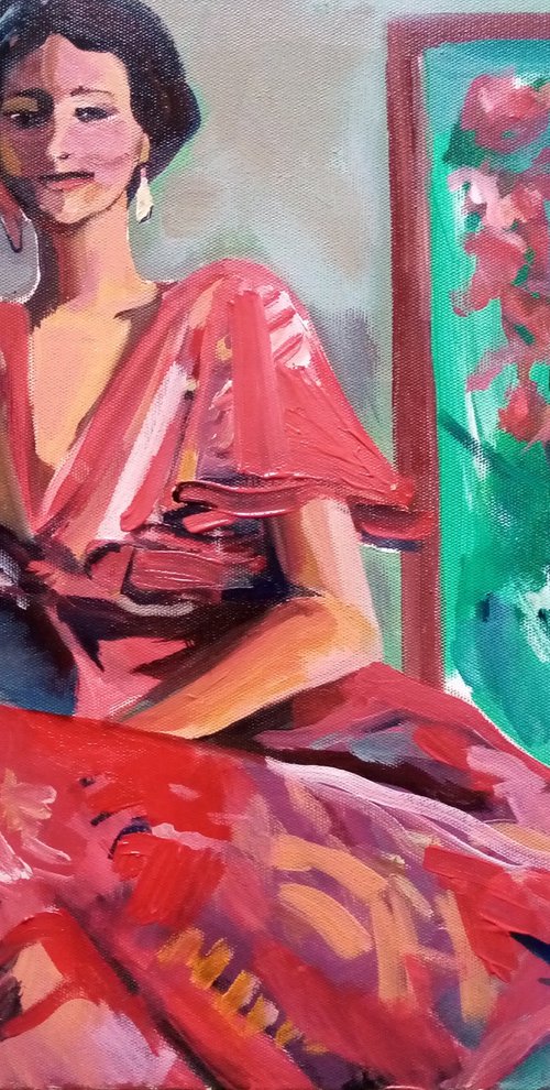 JULIA in a Spanish dress by Oxana Raduga