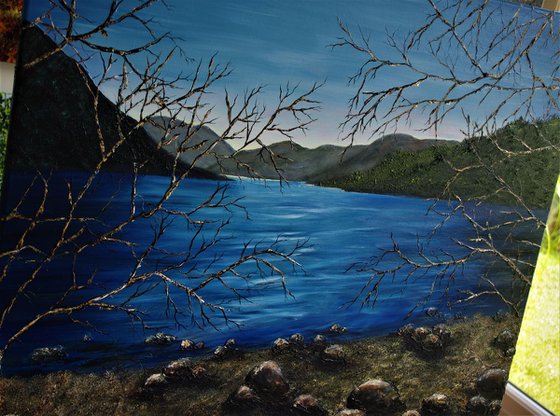 Morning Glory on the Lakes  71cm x 92cm