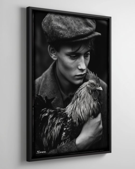 Boy and rooster B0805I