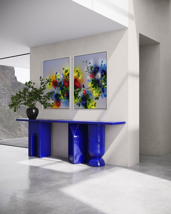 Where Colors Meet - Diptych