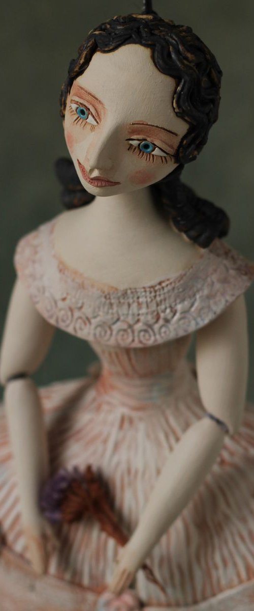 Ballerina, Bell-doll, wall sculpture by Elya Yalonetski by Elya Yalonetski