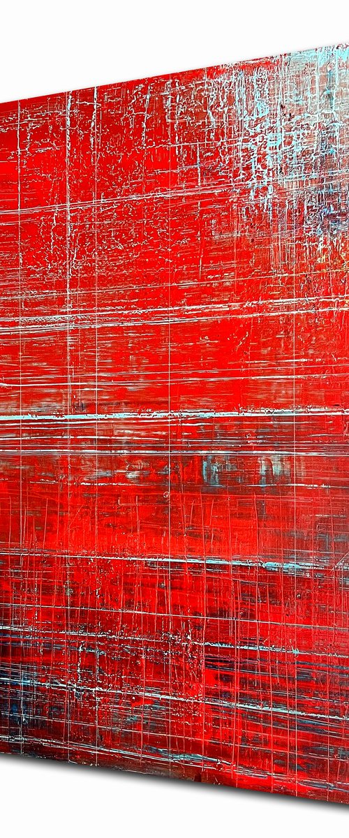 Double Crossed By Red (36x48in) by Robert  Tillberg