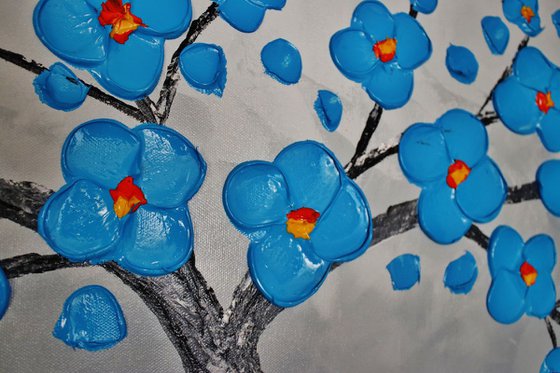 Blue flower Blooming Tree.
