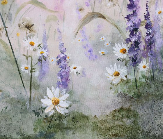 Lupines and Chamomile Drift