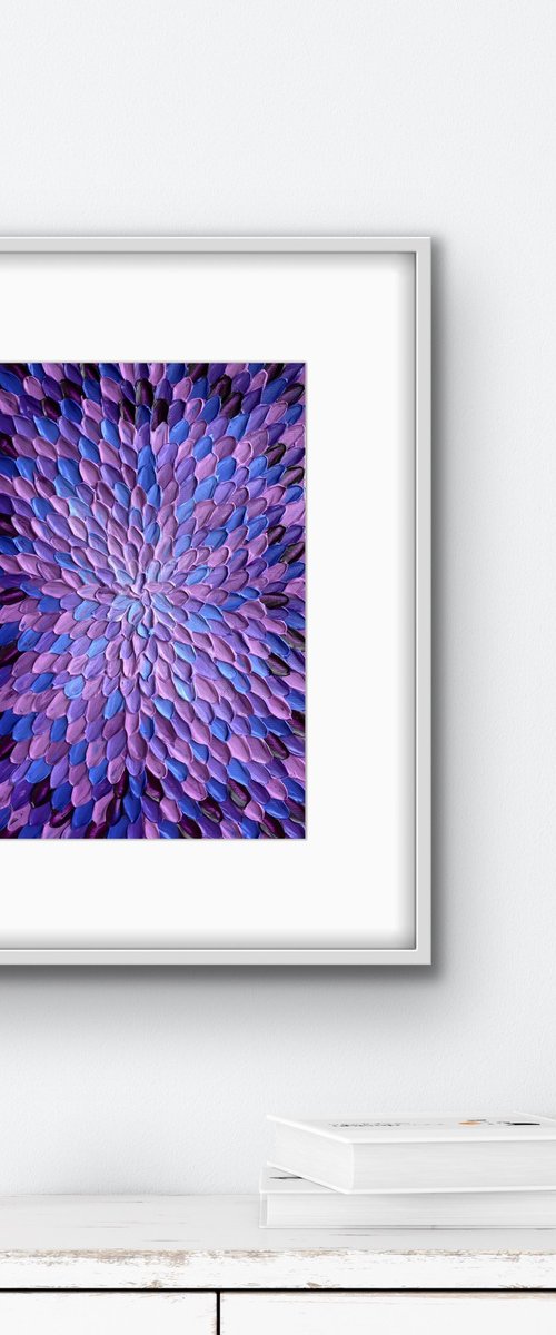Colors of sunset (on paper, unframed) by Guzaliya Xavier