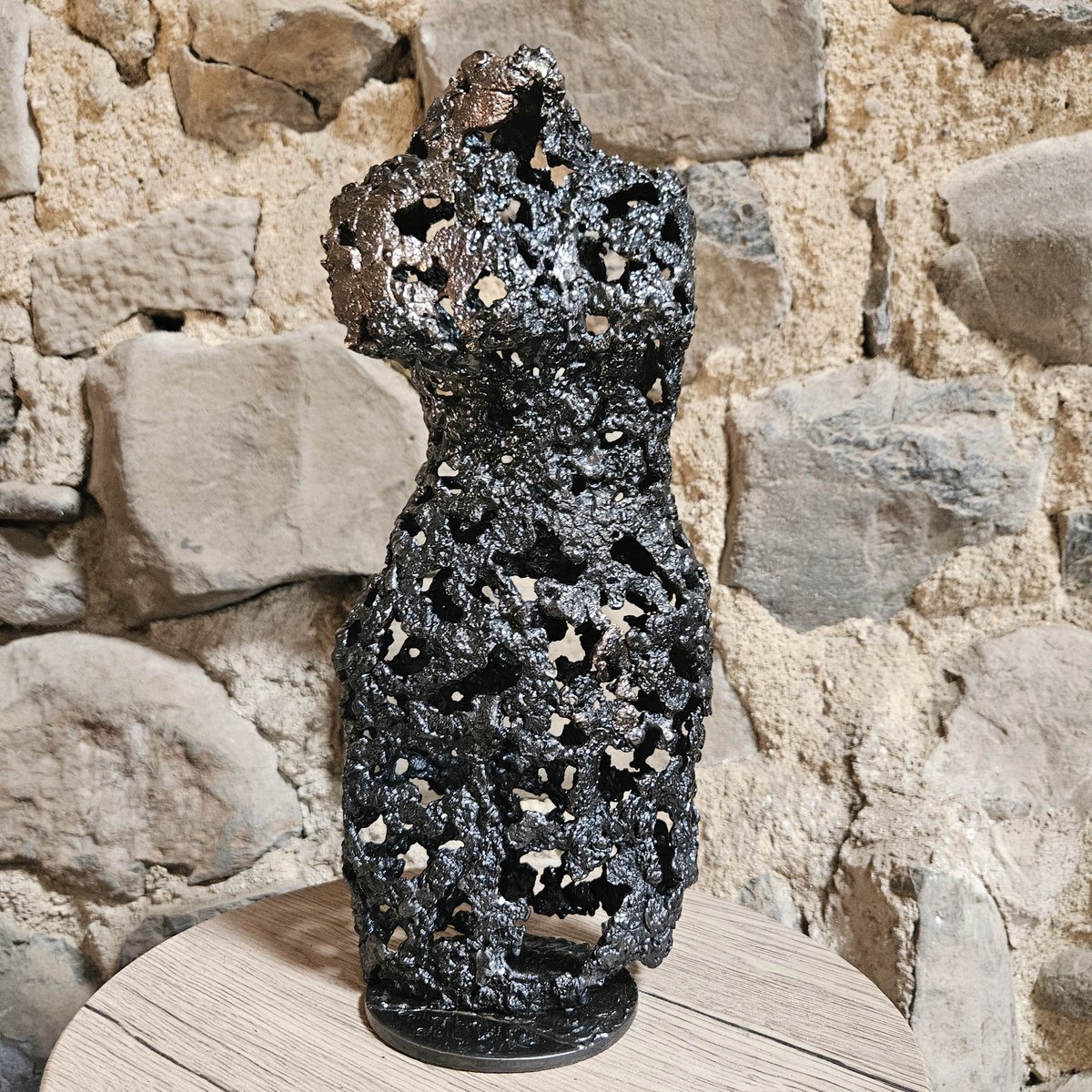 Expressive Portrait Sculpture By Philippe Buil, 6 X 14", Pavarti Singer, Original Artwork