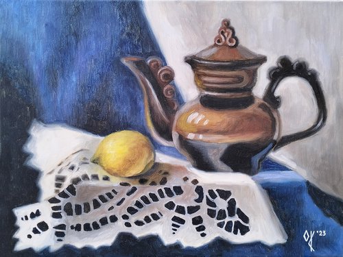 Tea with Lemon by Olena Kucher