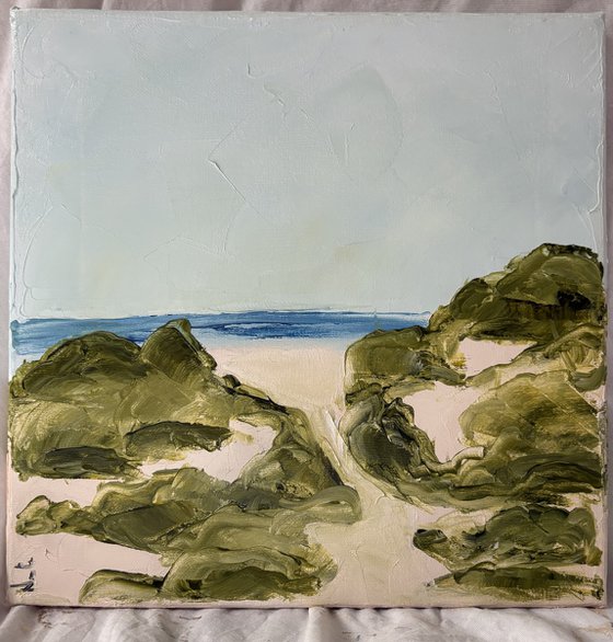 The calm beach -Mediterranean
