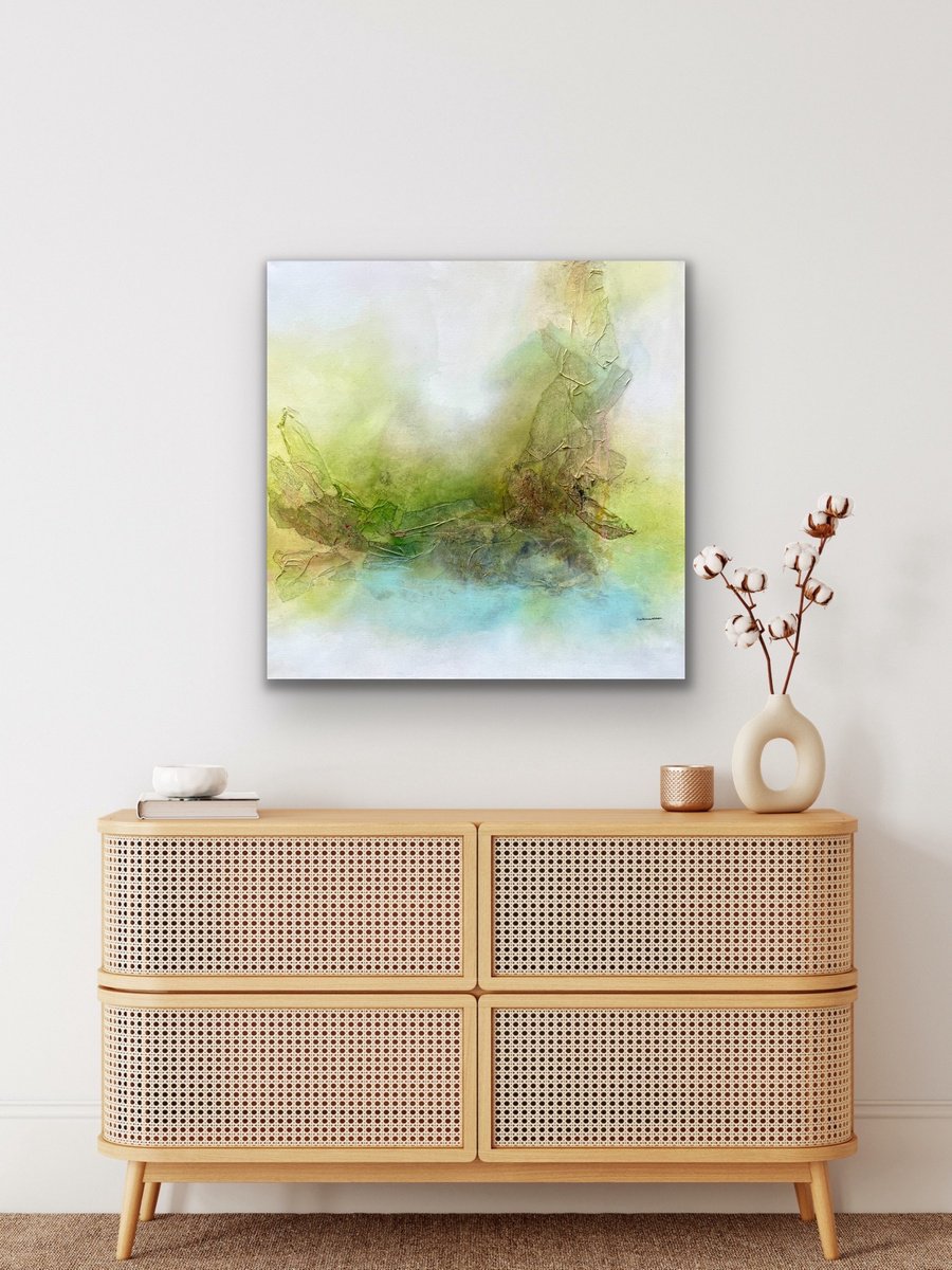 Abstract Acrylic Painting By Kirsten Schankweiler, 31 X 31", Symphony Of Nature No. 1, Original Artwork