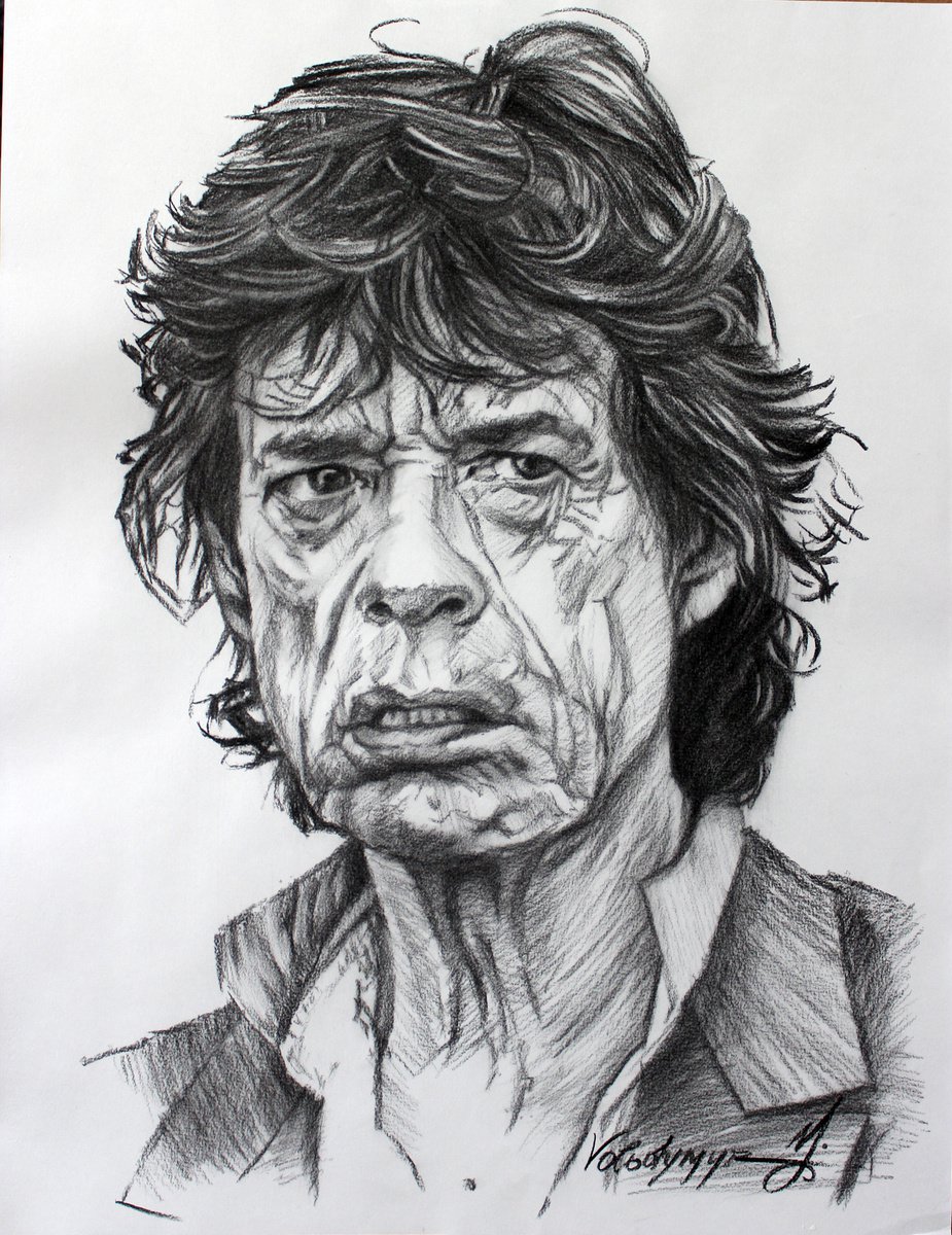 Mick Jagger by Volodymyr Melnychuk