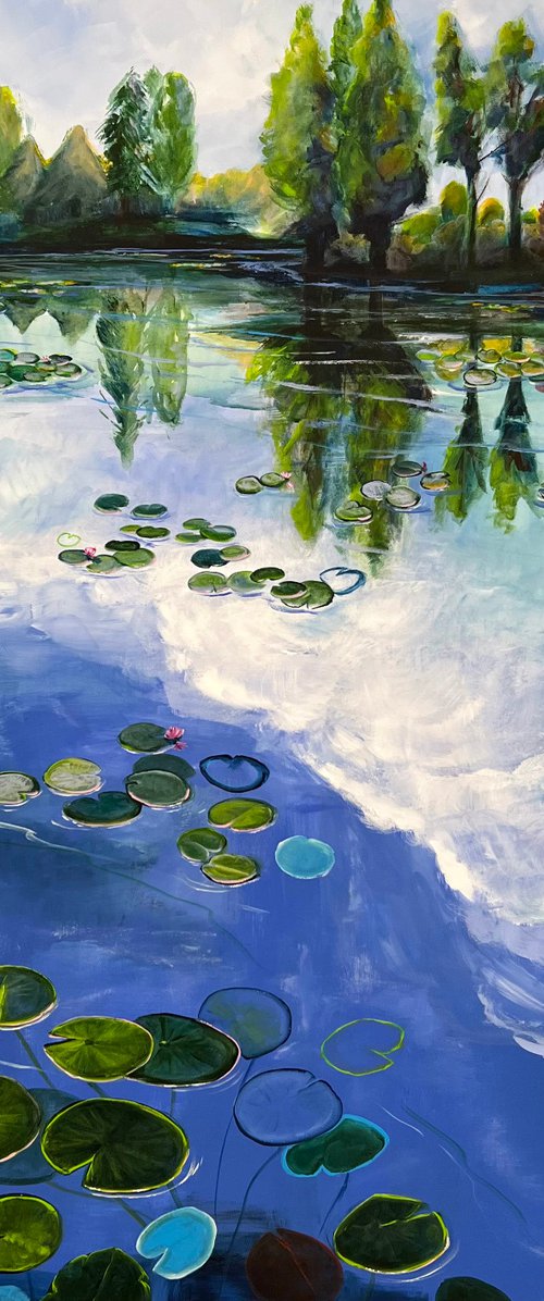 Waterlilies Pond 1 by Sandra Gebhardt-Hoepfner