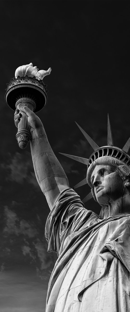 Lady Liberty in Monochrome by Nick Psomiadis