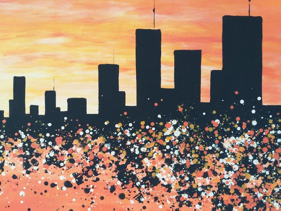 Sunset in New York 2 by M.Y.