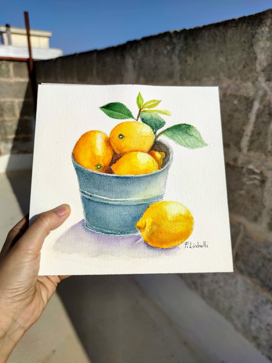 Basket of lemons