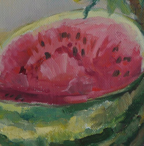 Still life with watermelon