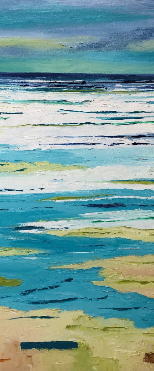 Atlantic Waves crashing on the Shoreline by Ann Palmer