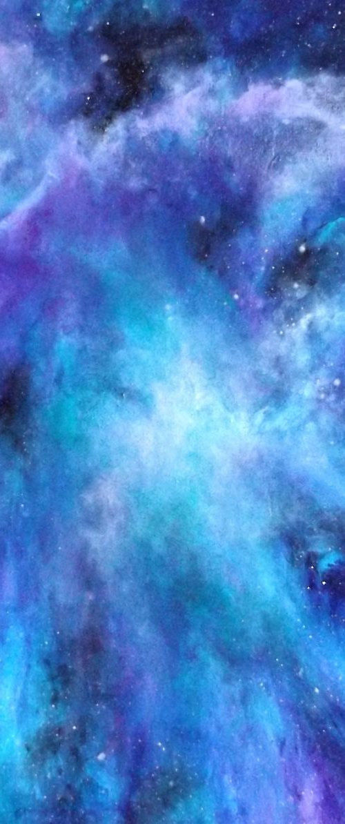 Starburst - Space, Stars, Starry Sky, Nebula by Lisa Price