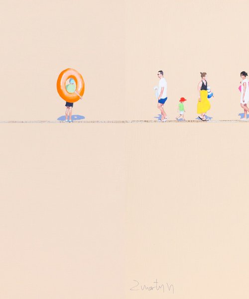 Beach day  (diptych) by Carlos Martín