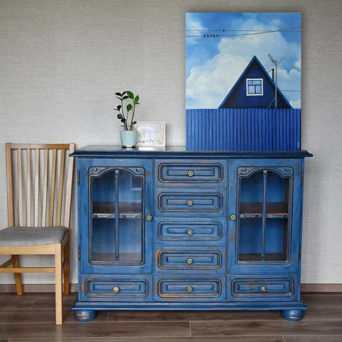Blue House (Синий дом) by Tatiana Popova