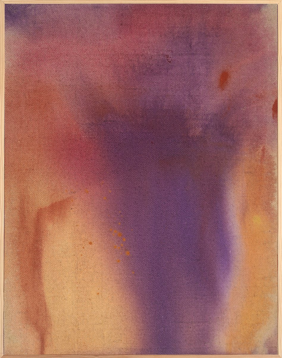 Organic Abstract Acrylic Painting By Melissa Mcgill, 17 X 21", Let Go No 2, Original Artwork