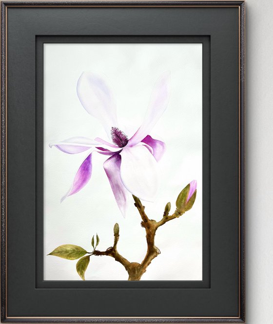 Diptych Wild Pink magnolia