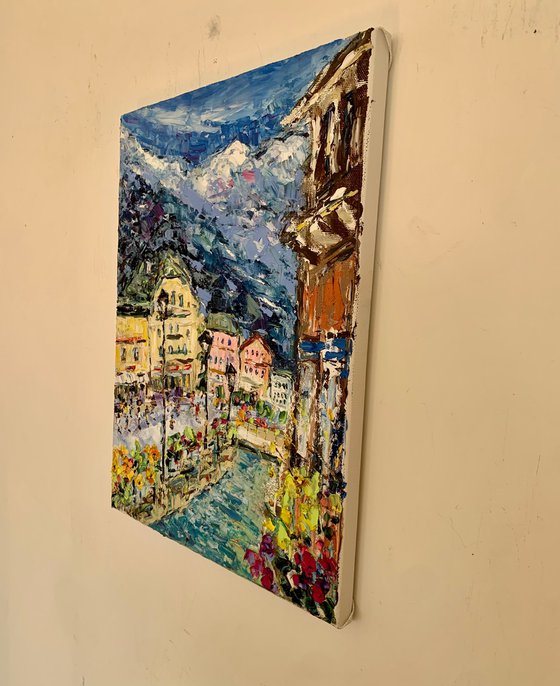 Chamonix town in France