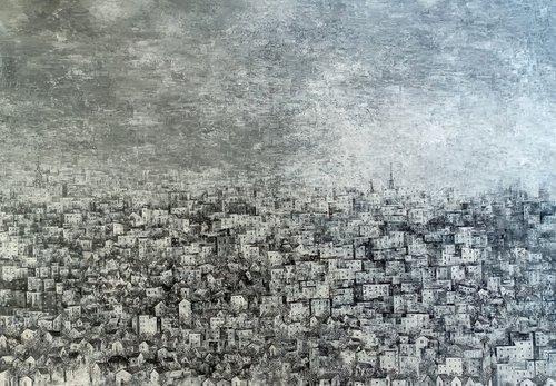 My dream city in black & white by M. Singh
