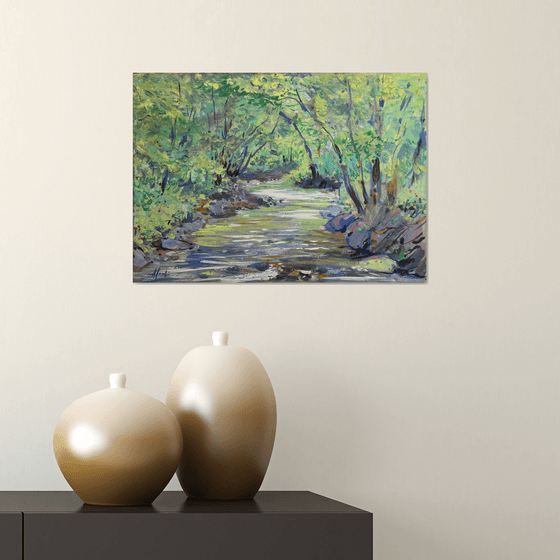 Stream in the forest, Tuscany