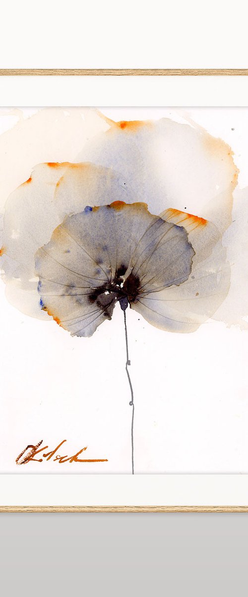 Silky Silver flower 2 by Olga Kölsch
