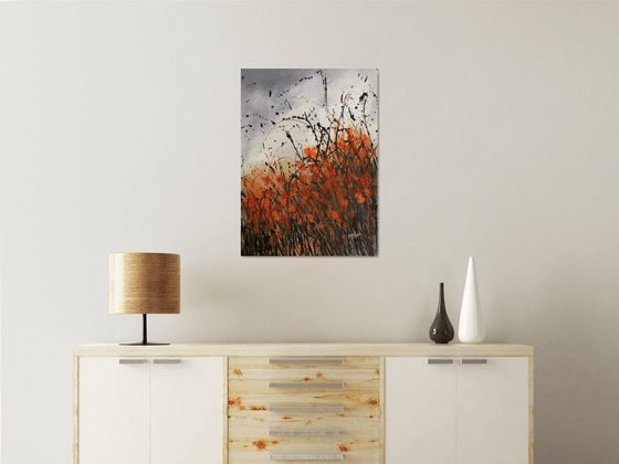Torn #1 -  Original abstract floral landscape